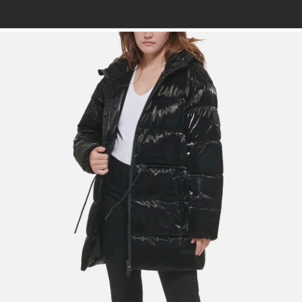 Calvin Klein jeans quilted puffer hood jacket